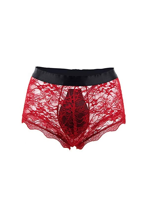 SKFLABOOF Corset Jockstrap Gay Cosplay Bretelle sous Vetement Mini Erotique Sexy Hot Lingerie Travesti Tenue Dentelle Bondage