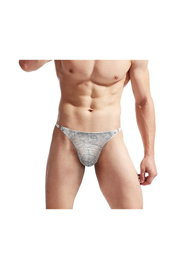 SKFLABOOF Sexy Hot Jockstrap Homme Cosplay Travesti sous Vetement Ouvert Erotique Bretelle String Chic Tenue Coquin Slip Cors