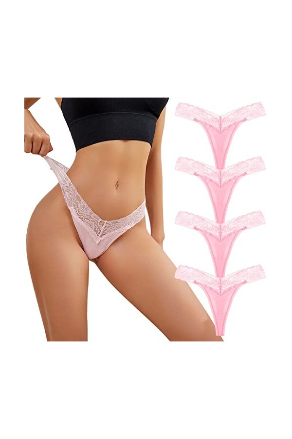 Sous-vêtements périodiques Hipster pour femme - Lingerie string pour femme - Sous-vêtements de nuit sexy - Sous-vêtements pou
