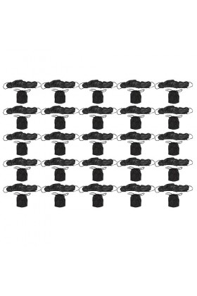 Lot de 25 sous-vêtements jetables, légers à usage unique, noir, pour service de beauté