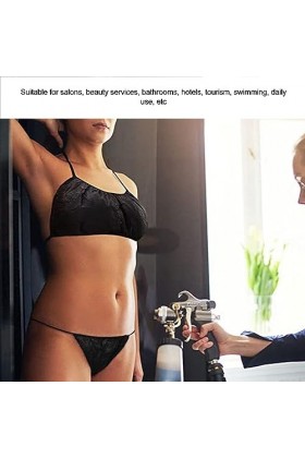Lot de 25 sous-vêtements jetables, légers à usage unique, noir, pour service de beauté