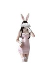 Femmes Cosplay Sous-vêtements Sexy Lapin Tenue Rouge vin 