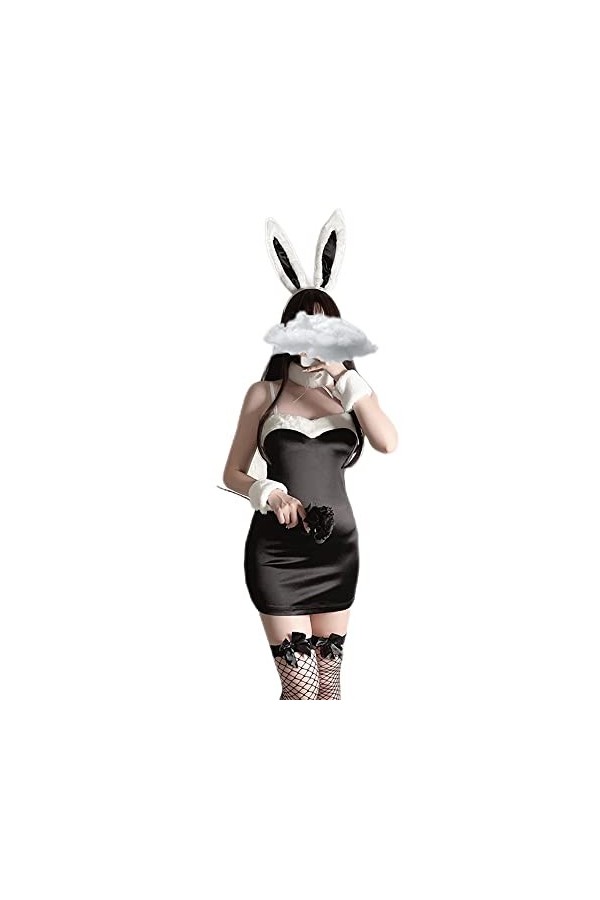 Femmes Cosplay Sous-vêtements Sexy Lapin Tenue Rouge vin 
