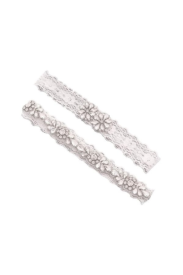 Abaodam 1 Paire De Jarretelles pour Mariée Jarretelles De Mariée Jarretelles De Mariage Blanches Porte-Jarretelles De Mariée 