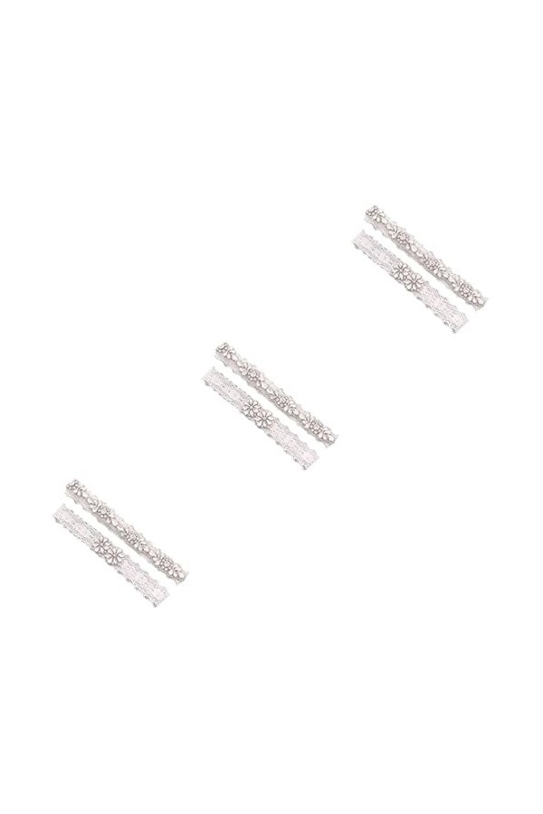 Abaodam 1 Paire De Jarretelles pour Mariée Jarretelles De Mariée Jarretelles De Mariage Blanches Porte-Jarretelles De Mariée 