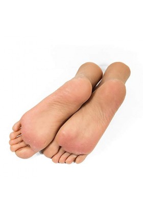 WRQ 1: 1 Silicone Pieds Modèle Taille Réelle Femme Mannequin Pied 1 Paire Afficher Sandale Chaussure Chaussette Afficher Art 