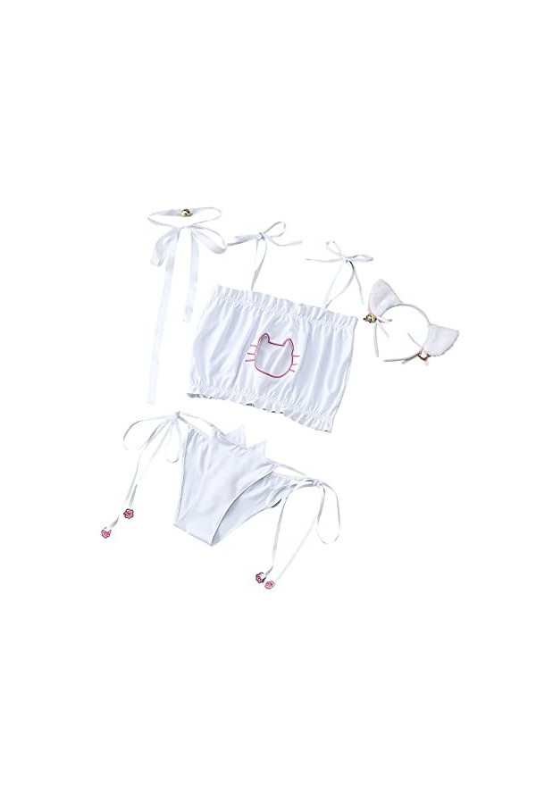 Lingerie Sexy Ensemble Femme Erotique Ensemble Soutien Gorge et String Sexy sous-Vetements 2 Pièce Vêtements De Nuit Dentelle