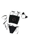 Lingerie Sexy Ensemble Femme Erotique Ensemble Soutien Gorge et String Sexy sous-Vetements 2 Pièce Vêtements De Nuit Dentelle