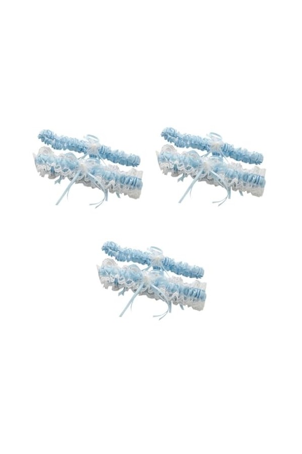 ifundom Jarretière De Bal Accessoires De Mariée Porte-Jarretelles Jarretière De Mariée Fournitures De Mariage Blanche La Mari