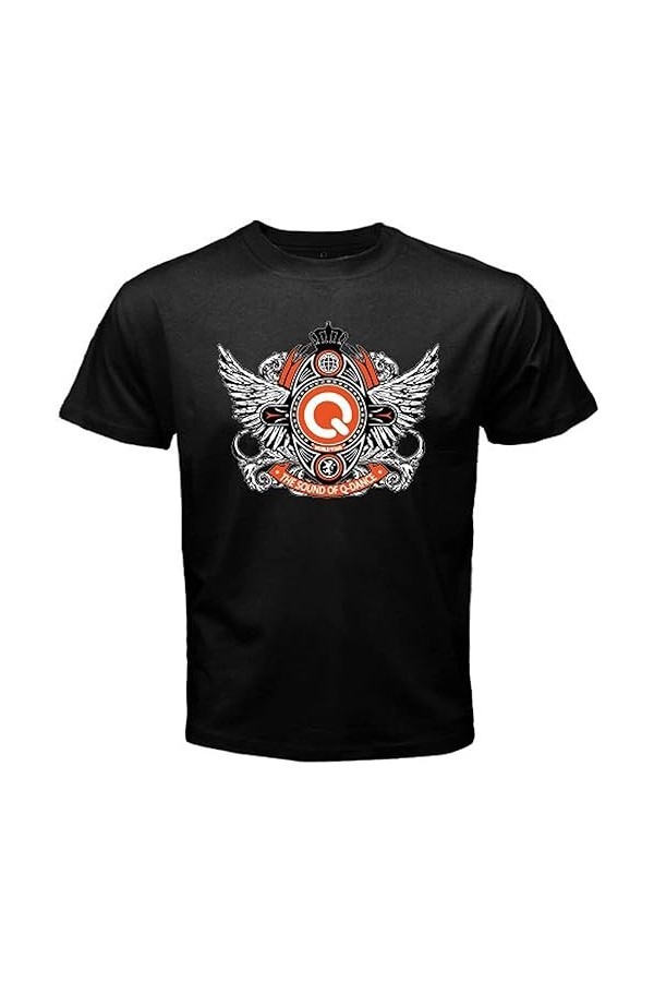 Voglio Q-Dance The Sound of Q Electro House Music Mens Black T-Shirt Size S to 3XL Colour37 S