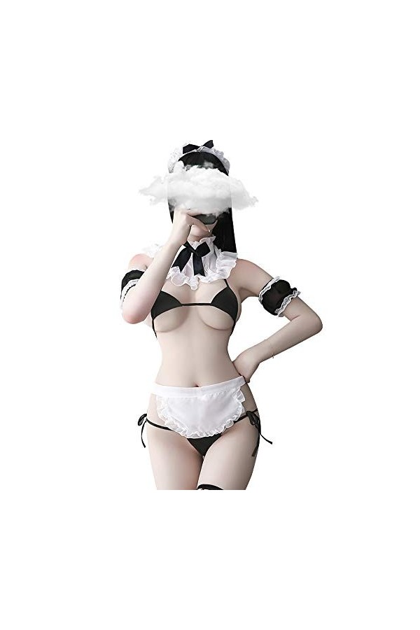Costume de soubrette française pour femme, tenue de soubrette animée, lingerie sexy pour cosplay FM70 