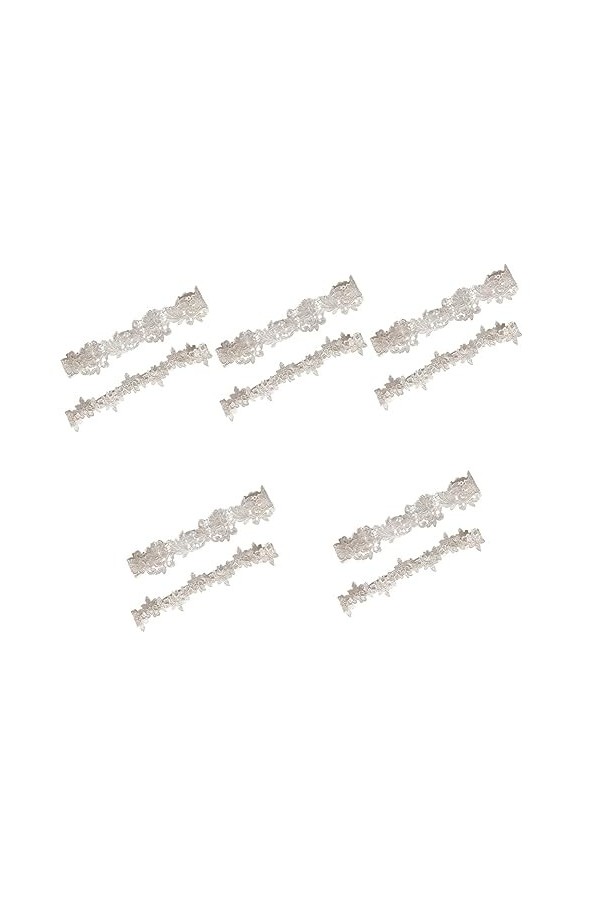 GALPADA 8 Pièces Dentelle Jambe Anneau Jarretières pour La Mariée Jarretière De Bal Jarretières De Mariage Jarretière De Mari