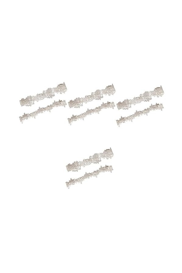 GALPADA 8 Pièces Dentelle Jambe Anneau Jarretières pour La Mariée Jarretière De Bal Jarretières De Mariage Jarretière De Mari