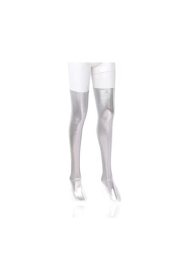 VOIV Bas en latex Bas en similicuir Femme Noir Rouge Bleu Bas en similicuir