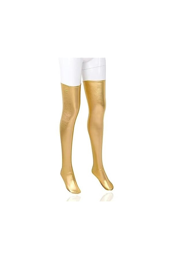 VOIV Bas en latex Bas en similicuir Femme Noir Rouge Bleu Bas en similicuir