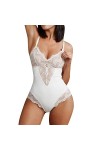 Fulidngzg Lingerie sexy pour femme - Lingerie sexy en dentelle - Lingerie gainante élégante - Nuisette transparente - Sous-vê