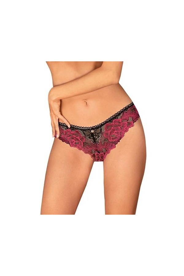 OBSESSIVE - ROSENTY PANTIES XS/S, Rose, XS
