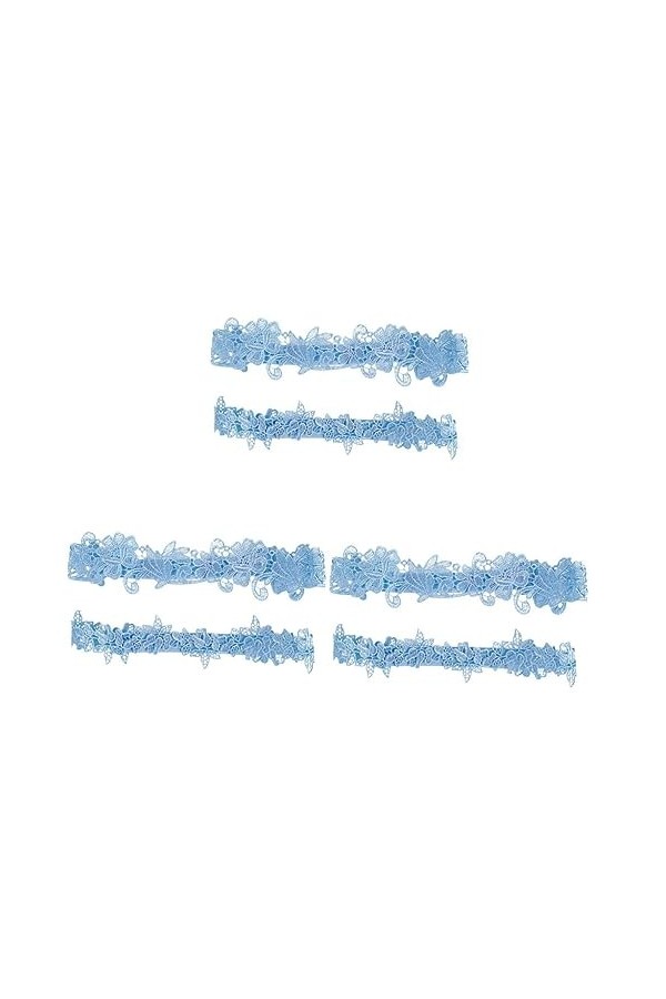 SOIMISS 3 Paires De Jarretelles De Mariage Jarretelles De Mariée Cadeaux pour Une Petite Amie Porte-Jarretelles Blanc Costume