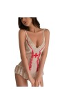 LureZone Ensemble de costume dinfirmière sexy pour femme - Sous-vêtements de cosplay - Robe uniforme dinfirmière - Lingerie