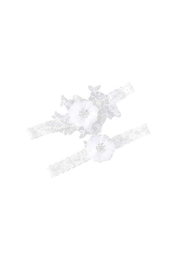 SOIMISS 1 Paire Décoration De Mariage Jarretières De Mariage Décorations Florales Décor Floral Décorer Fournitures De Mariage