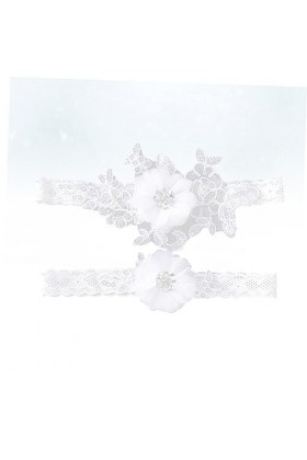 SOIMISS 1 Paire Décoration De Mariage Jarretières De Mariage Décorations Florales Décor Floral Décorer Fournitures De Mariage