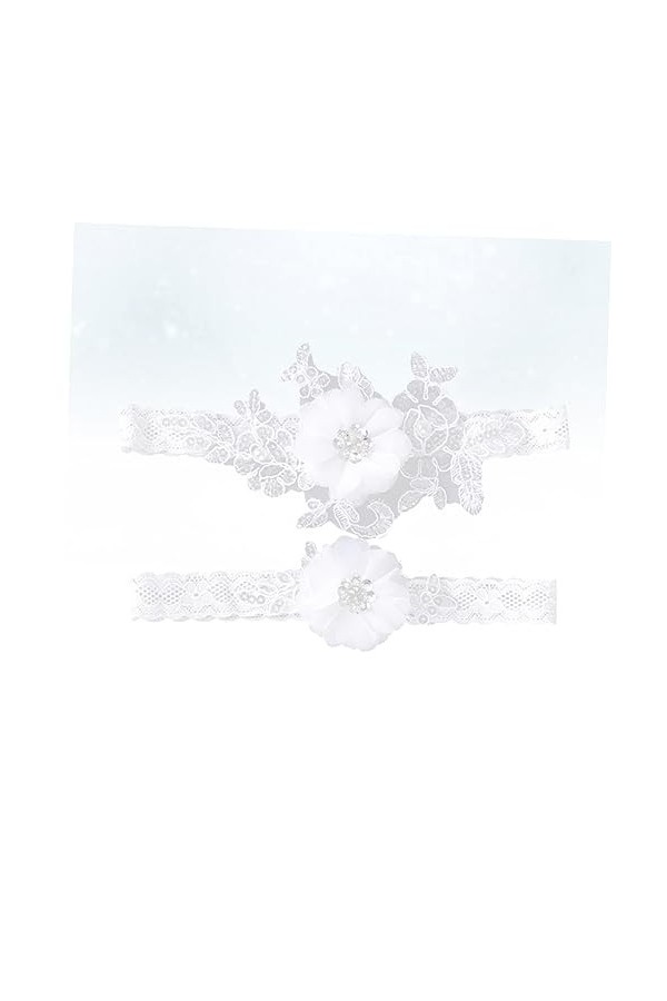 SOIMISS 1 Paire Décoration De Mariage Jarretières De Mariage Décorations Florales Décor Floral Décorer Fournitures De Mariage