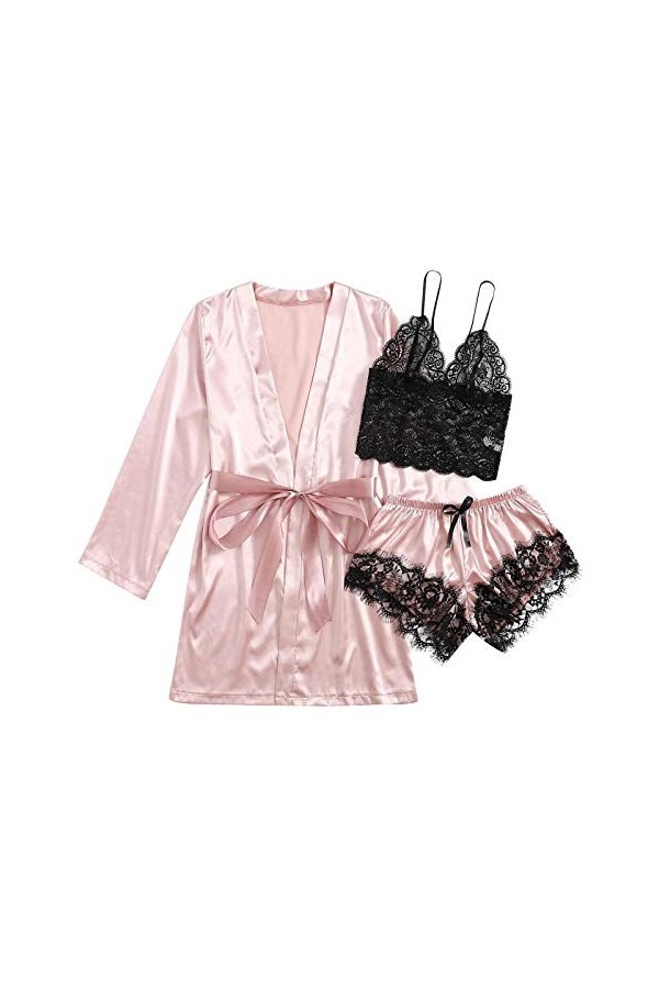 Kwatieh Ensemble Lingerie Femme 2 Pieces - Saint-Valentine Combinaison Femme Sexy Sexy Ensemble Combinaison Ensemble sous-VêT