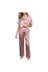 Kwatieh Nuisette Femme Sexy Hot - Costumes Sexy Femme Sexy Pyjamas en Satin Damen Sexy Dessous Spitze Lingerie Femme Dentelle