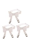 GALPADA 3Pcs Bowknot Cuir Pu Suspendu Ceinture Élastique Ceinture Dames Ceinture Taille Haute Noeud Jarretières Accessoires D