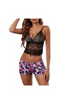 Lingerie Sexy Ensemble Femme Dentelle Ensemble Soutien Gorge et String Erotique sous-Vetements Ensemble Vêtements De Nuit Sex