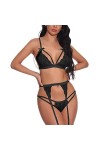 Ensemble Soutien Gorge et String Femme Dentelle sous-Vetements Ensemble Lingerie Sexy Ensemble Erotique Vêtements De Nuit Sex