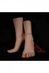 Générique Pied en Silicone, Jambe Fille Pied modèle Pieds en Silicone Femme Mannequin Affichage fétiche 1: 1 Bijoux Sandales 