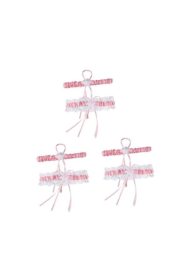 Abaodam 2 Paires Porte-jarretelles Classique Jambe Jarretière Mariage Jarretière De Jambe De Mariage Jarretière De Mariage Ja