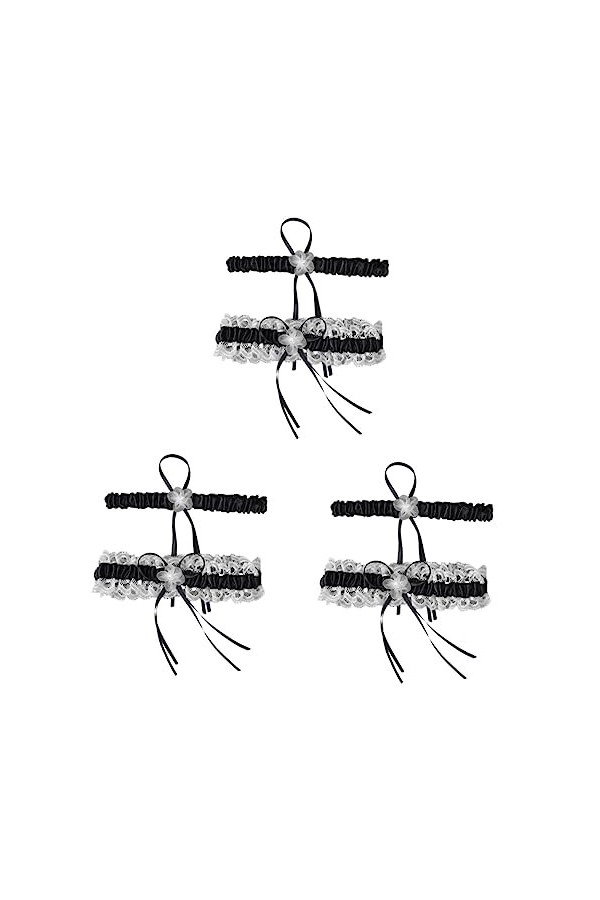 Abaodam 2 Paires Porte-jarretelles Classique Jambe Jarretière Mariage Jarretière De Jambe De Mariage Jarretière De Mariage Ja