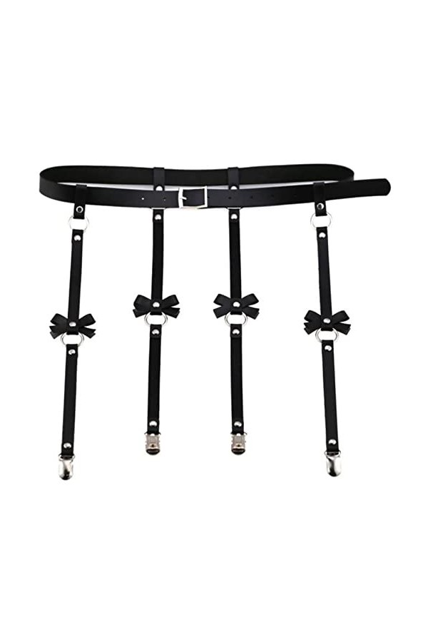 SHANHE Taille Harnais Jarretière Bretelles Ceinture Corps Jambes Sangles Cage Rock Punk Bijoux Harajuku Festival Outfit-Rose