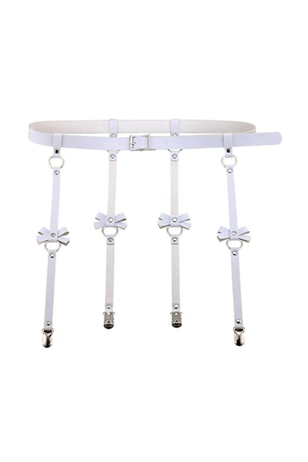 SHANHE Taille Harnais Jarretière Bretelles Ceinture Corps Jambes Sangles Cage Rock Punk Bijoux Harajuku Festival Outfit-Rose