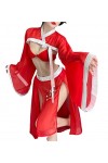 Costume sexy asiatique pour jeux de rôle Hanfu Cheongsam pour femme - Costume de cosplay 89 Rouge 