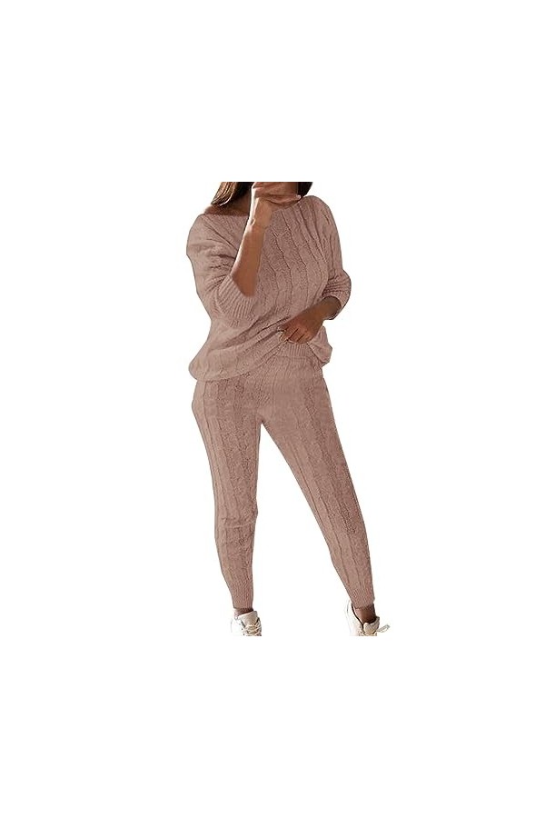 iOoppek Sexy Homewear Combinaison sexy pour femme avec col rond, Bleu ciel, M