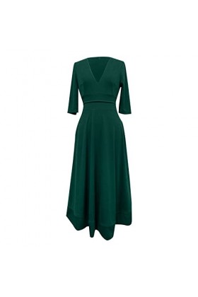 Robe Courte Noire Robe Sexy de Couleur Unie de personnalité Conception Simple et exquise adaptée à Toutes Les Occasions Taill