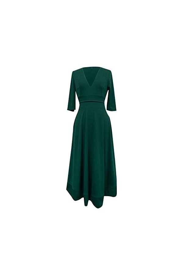 Robe Courte Noire Robe Sexy de Couleur Unie de personnalité Conception Simple et exquise adaptée à Toutes Les Occasions Taill