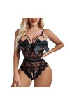 ADMAY Ensemble de Lingerie Femme Sexy Dentelle Soutien-gorge Coton D05 Fun Lingerie Femme Dentelle Sexy Dos Nu Moulant Sans D