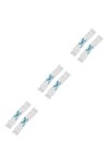 HOMSFOU 4 Pièces De Jarretelles De Mariée en Dentelle Accessoires pour Femmes Jarretelles Extensibles Décor en Macramé Anneau