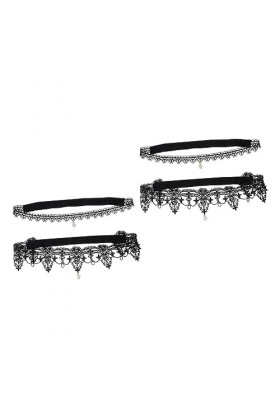 4 Pcs Jarretière De Mariée Femme Ceinture Costume De Femme Blanc Costumes pour Femmes Strass Jarretière Dentelle Jarretière D