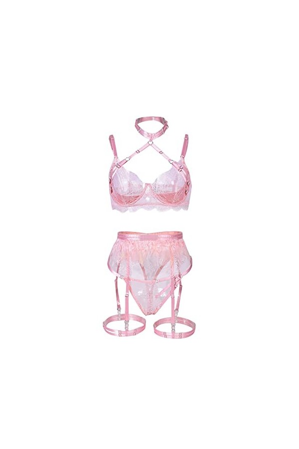 Lingerie Femme Sexy Ensemble Homme Sexy Hot y2*k Femmes Sexy Cosplay Lingerie Ensemble Dentelle Tenue Soutien-Gorge Et Culott