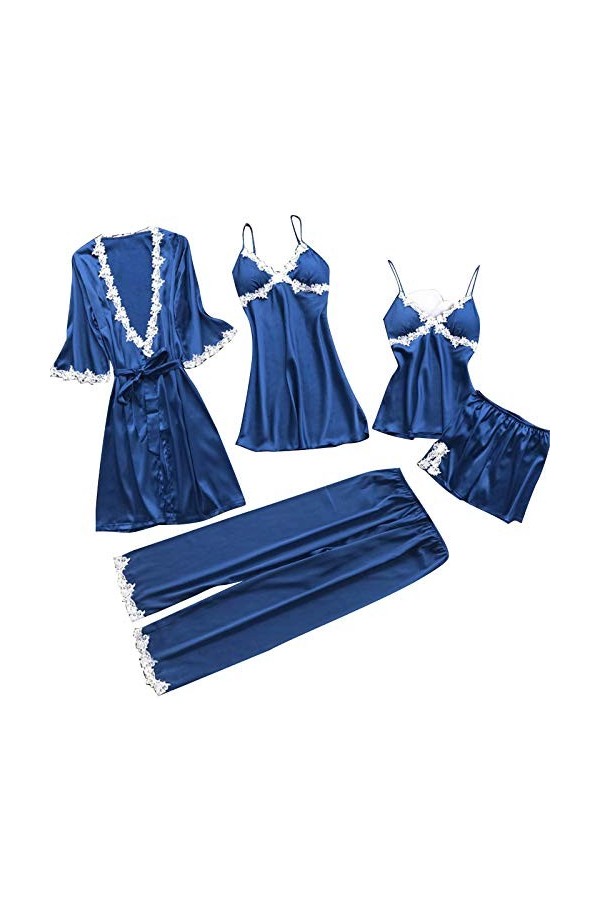 Feiboyy Chemise de nuit pour femme, col rond, pyjama, robe de nuit, poupée de bébé, bandoulière réglable, chemises de nuit, r