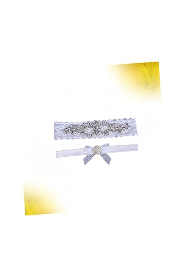 GALPADA 2 Pièces Porte-Jarretelles Jarretière De Jambe De Mariée Bande De Jambe De Mariage Jarretière De Jambe De Mariage Jar