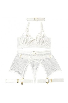 PYUIYY Soutien-Gorge en résille Ensemble de sous-vêtements Sexy Pyjamas Sexy Européens et Grande Taille sous-vêtements érotiq