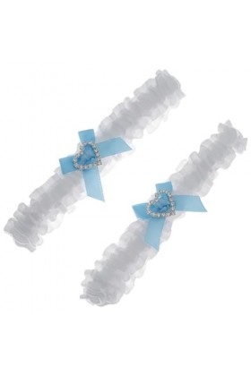 Abaodam 2 Pièces Bandeau De Mariée en Dentelle Porte-Jarretelles De Mariée Femmes Mariée Jarretières Porte-Jarretelles en Den