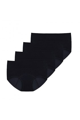 Générique Culotte Anti Fuite Urinaire Femme Lavable Couleur Unie Briefs Taille Mi-Haute Period Panty Élégant Et Chic Caleçon 