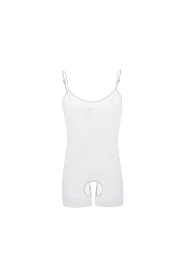 PIYAX Gay Sexy Hommes Body Hommes Maille Lingerie Jockstrap Voir à Travers Bretelles Body Homme érotique vêtements de Nuit Si